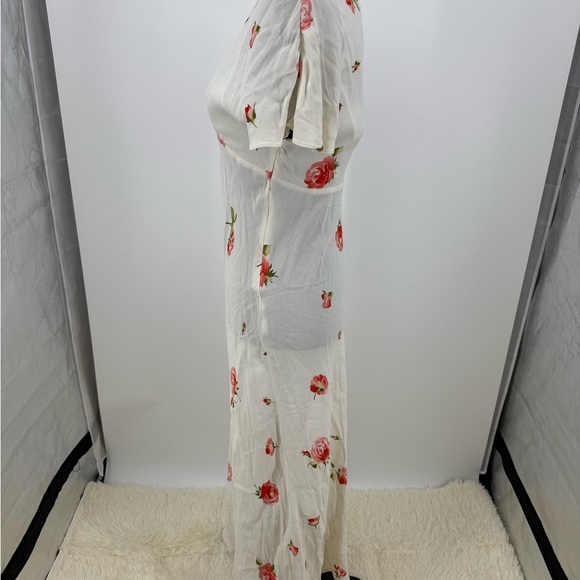 Zara Cream Floral Maxi Dress - Picture 8 of 9